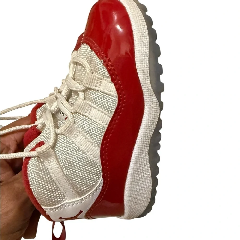 Jordan Red and White High-Top Sneakers in new conditions size7C